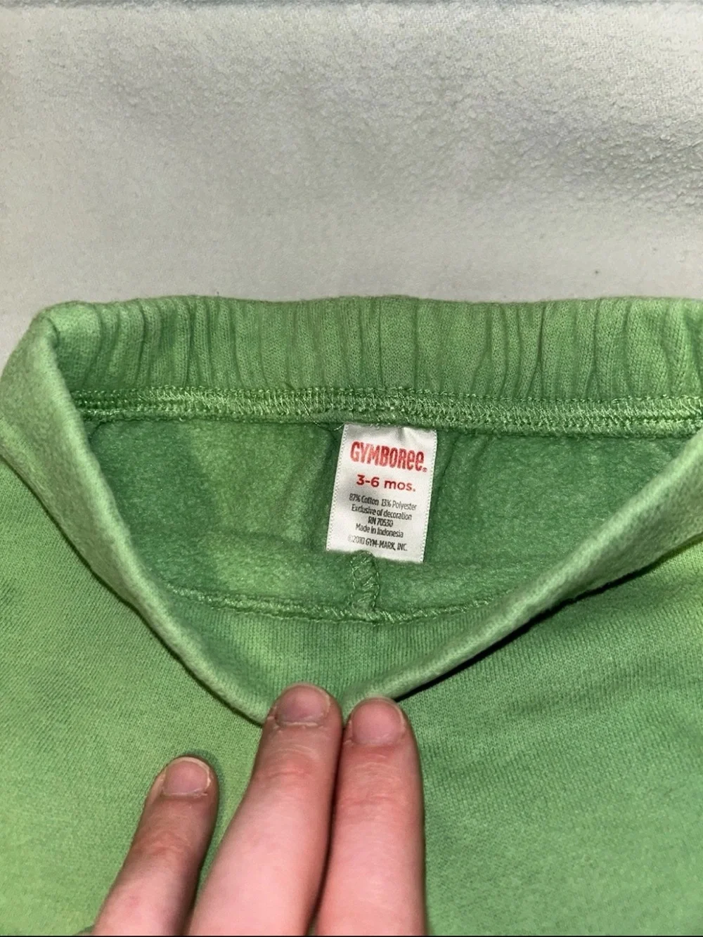 Gymboree Green Daisy Trim Leggings